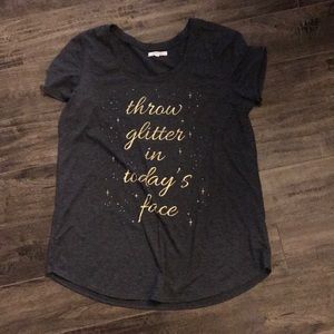 “Throw Glitter In Today’s Face” Tee
